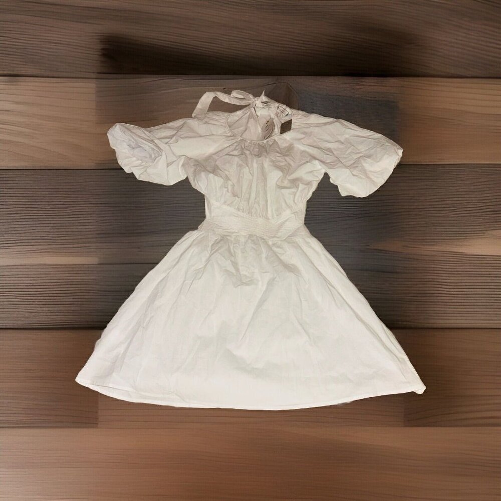 Women’s White Loveriche Dress Cut Out Back Medium Nwt
